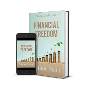 financial freedom growth concept for nonfiction book cover design premade for sale