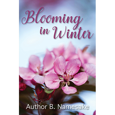 floral, winter, premade book cover