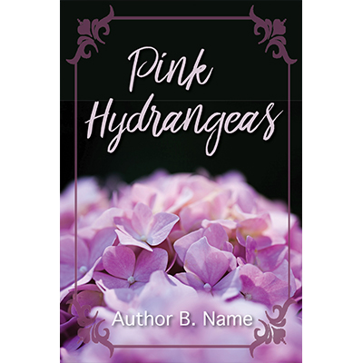 pink hydrangea, women's lit, premade book cover, devotional