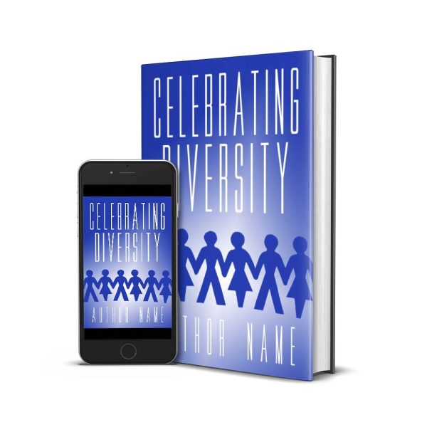 diversity concept nonfiction premade book cover for sale