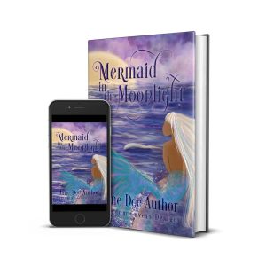 illustrated mermaid premade book cover