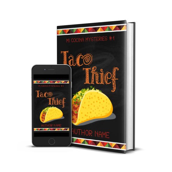 cozy mystery set in a mexican restaurant mi cocina premade book cover set for sale