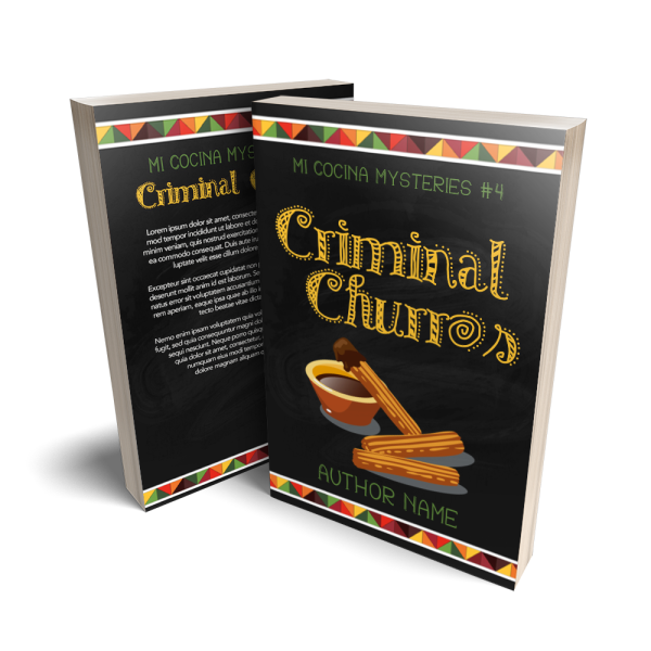 cozy mystery set in a mexican restaurant mi cocina premade book cover set for sale
