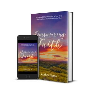 persevering faith nonfiction book cover premade for sale