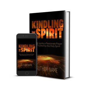 premade book cover for sale holy spirit flames